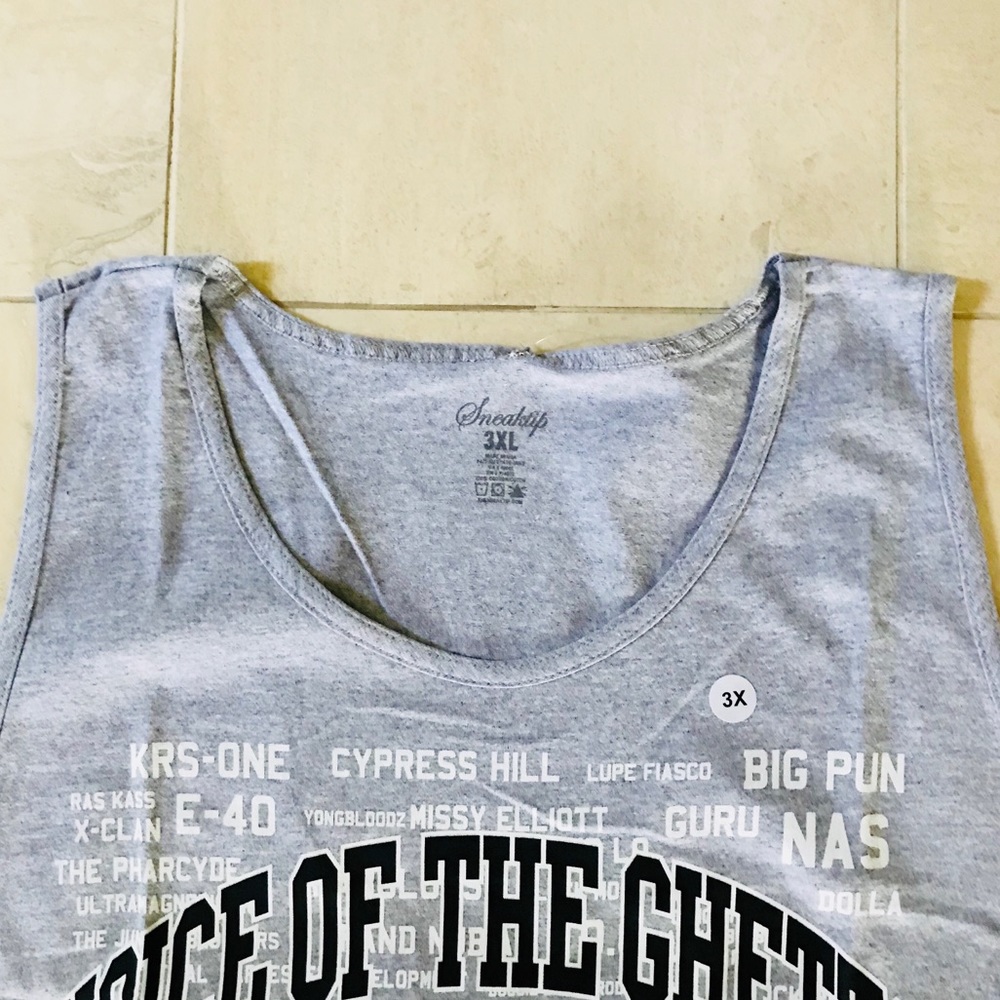 Sneaktip Voice of the Ghetto Tank Top / Muscle Tee - Picture 4 of 7